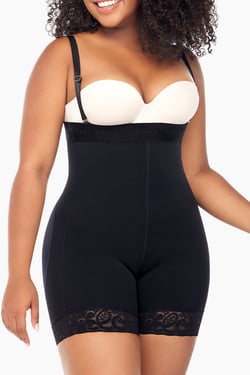 BBL Effect Comfy Hi Waist Shorts - Black / M