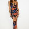 Content Lover Mesh Maxi Dress Black