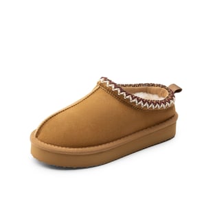 DREAM PAIRS Kids    Cozy Wide Toe Winter Slippers