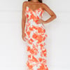 Sunshine Daisies Maxi Dress Orange