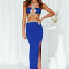 Smiley Times Maxi Skirt Blue