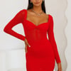 Dark Glow Dress Red