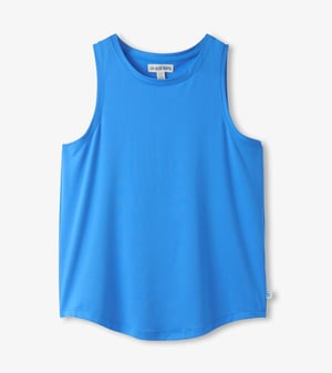 Women's Blue Polyknit Pajama Tank