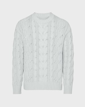 Vilebrequin - Men Cable-knit Cotton Sweater - Pullover - Philippe - White - Size XL