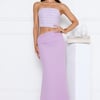 Babe Glow Strapless Maxi Dress Lilac