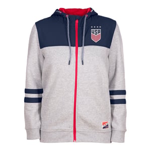 Women's New Era USWNT Full Zip Grey Jacket / S