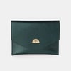 The Twist Lock Pouch - Metallic Emerald