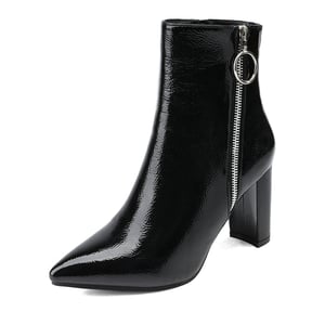 DREAM PAIRS Chunky High Heel Ankle Boots
