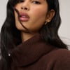 Chocolate Brown Roll Neck Longline Jumper
