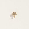 Tiny Pavé Mushroom Stud