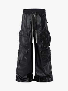 RO-style multi-pocket matte coated overalls - 2094 - Black / 2XL