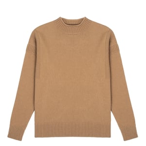 Sunspel Womens Fisherman Jumper Camel