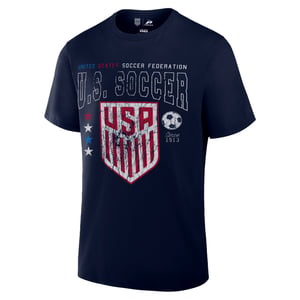 Unisex U.S. Soccer Faded Logo Navy Cotton T-Shirt / XL