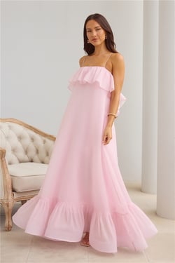 Flourishing Fantasy Maxi Dress Pink
