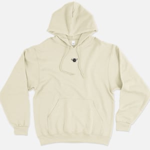 Tiny Embroidered Bumble Bee Hoodie (Unisex)