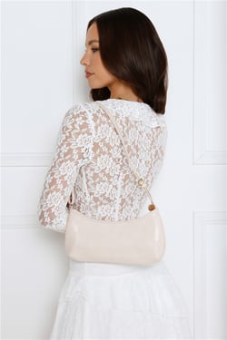 Rosabelle Shoulder Bag Black Shine Pearl Shine