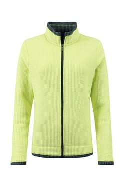Weird Fish Ariana Full Zip Grid Fleece Soft Lime Size 8
