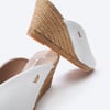 Truja Canvas Espadrille Mule Wedges