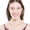 Thick Curb Chain Layered Necklace Gold