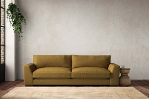 nkuku Guddu Sofa | Make To Order | Grand | Recycled Cotton Ochre