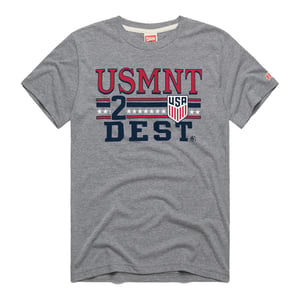 Men's Homage USMNT Dest 2 Grey Tee / 2X