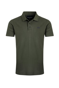 Weird Fish Giles Pique Polo Shirt Deep Lichen Green Size XL
