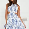 Fine Arts Mini Dress Blue