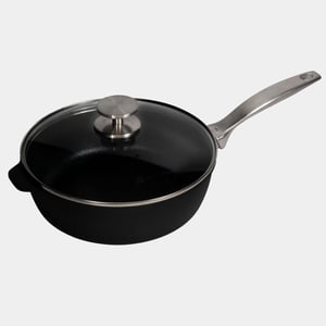 CXD DOU Ceramic Nonstick Saute Pan with Glass Lid - 3.2 QT