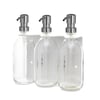 White Triple Wall Mounted Soap Dispenser