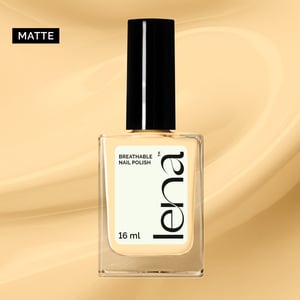 LENA Matte Breathable & Water-Permeable Halal Nail Polish - Glam Girl - LE50