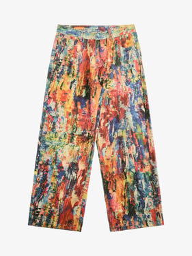Street Oil Painting Color Straight Jeans - 2348 - Color / 2XL