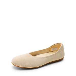 DREAM PAIRS Women   s Knit Round Toe Arch Support Ballet Flats