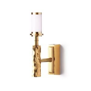Dimple Rechargeable Wall Fitting in Brass