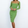 Ivy Seas Midi Dress Green