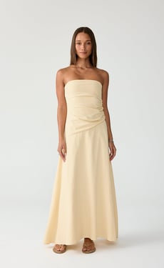 Doria Maxi Dress (Lemon) - US 8
