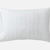 QE Home Kailua Pillow Sham, White, Queen