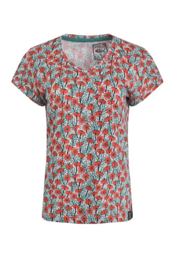 Weird Fish Merica Organic Cotton Printed Jersey T-Shirt Rouge Size 18