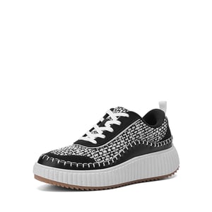 DREAM PAIRS  Arch  Wide Width Tweed Platform Fashion Sneakers