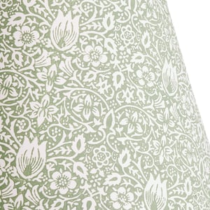 16cm empire shade in leafy arbour Borage block printed card by Morris & Co.