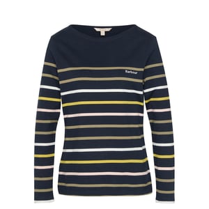 Barbour Womens Hawkins Top Navy Stripe