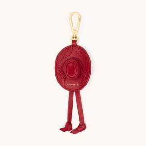 Hammitt Cowboy Russ Charm Red Flare Brushed Gold