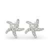 Jeulia Starfish Sterling Silver Stud Earrings