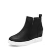 DREAM PAIRS Hidden Heel Platform Wedge Booties