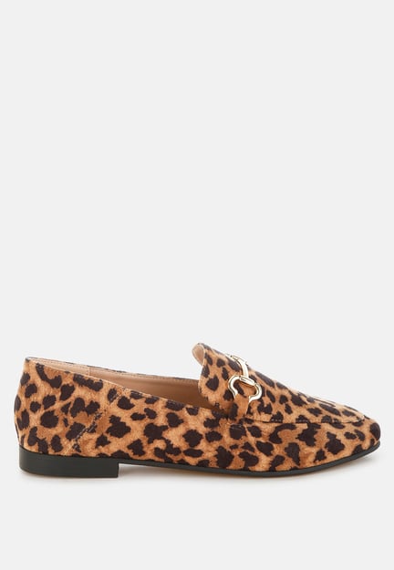 Noltas Horsebit Embellished Flat Loafers