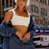 BASE Style Essential Crop Top White