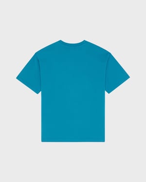 Vilebrequin - Boys Organic Cotton Oversize T-shirt Big Turtle - Tee Shirt - Galileo - Blue - Size 14
