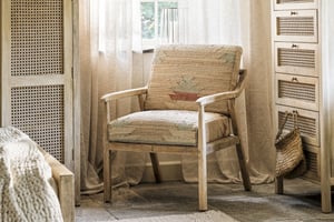 nkuku Kavya Kilim Occasional Armchair | Seating | One Size | Natural