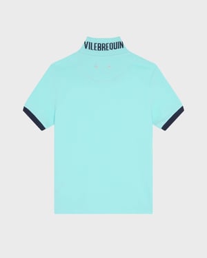 Vilebrequin - Men Organic Cotton Pique Polo Shirt Solid - Polo - Palatin - Blue - Size XXXL