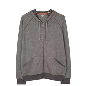 Paul Smith Zip Waffle Hoodie Slate