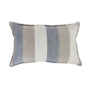 Montecito 14" X 24" Lumbar Pillow With Insert   Ocean / Natural